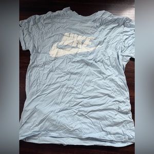 nike air tee t-shirt light blue mens medium